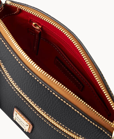 Pebble Grain Domed Crossbody