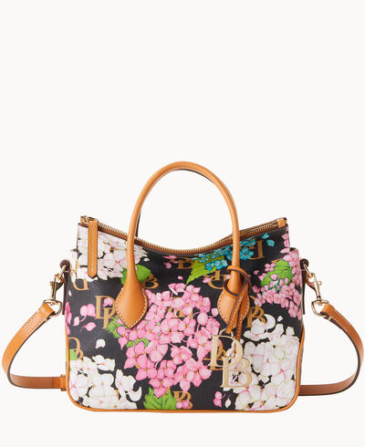 Hydrangea Monogram Satchel