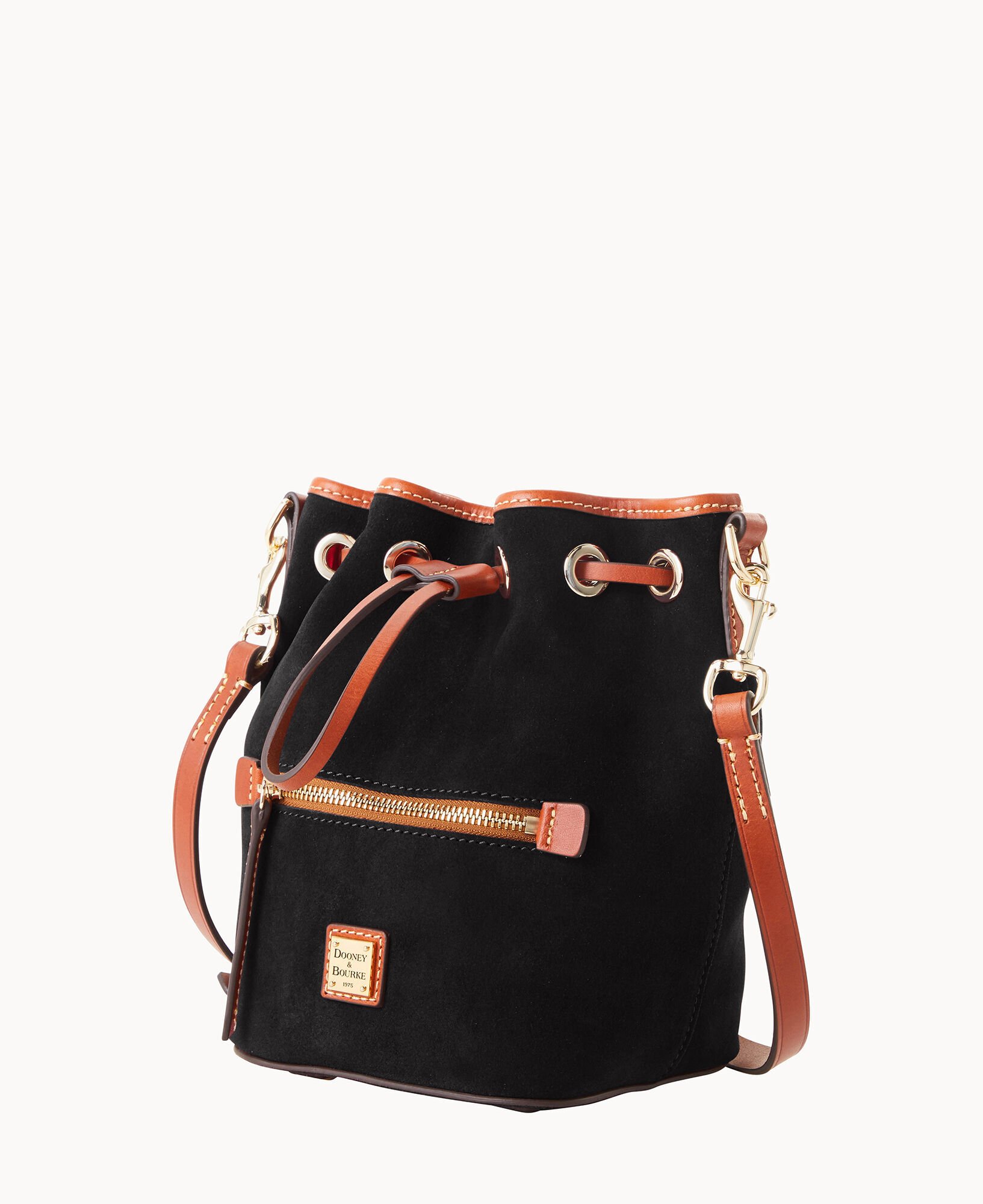 Dooney Bourke Suede Small Drawstring Crossbody