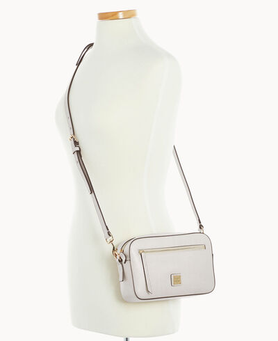 Saffiano Camera Zip Crossbody