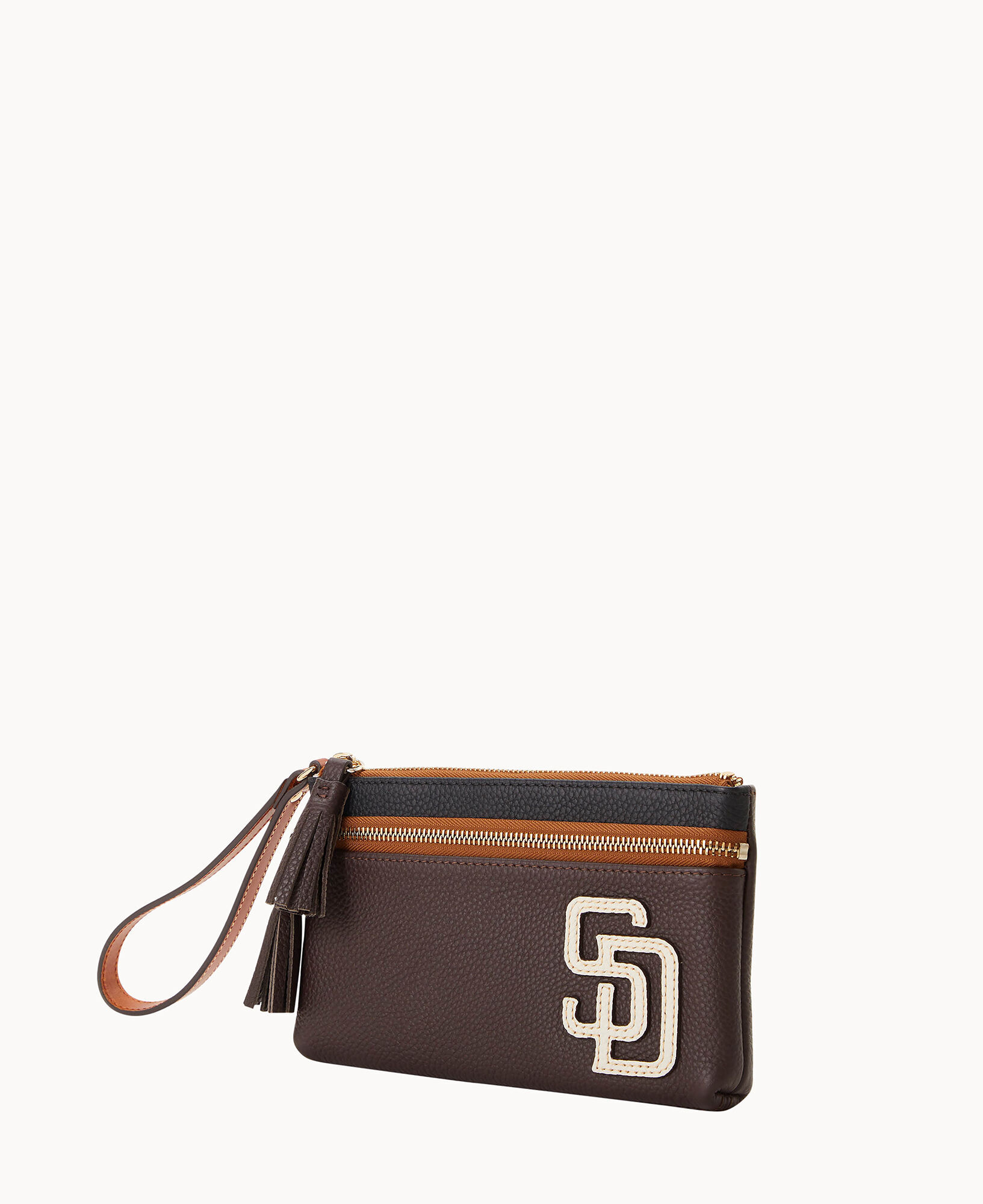 Dooney Bourke MLB Padres Double Zip Wristlet