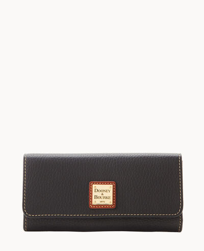 Pebble Grain Accordian Clutch