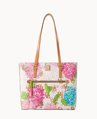 Hydrangea Monogram Large Shopper