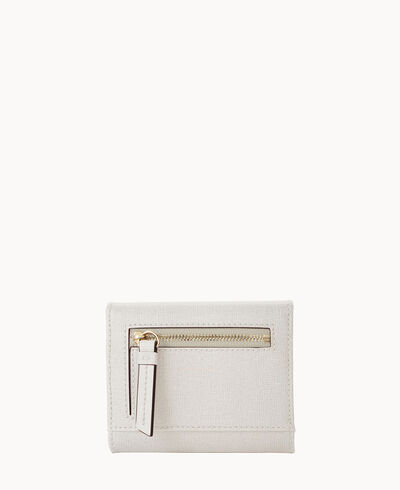 Saffiano Small Flap Credit Card Wallet