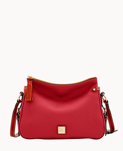 Pebble Grain Scarlett Crossbody Sac
