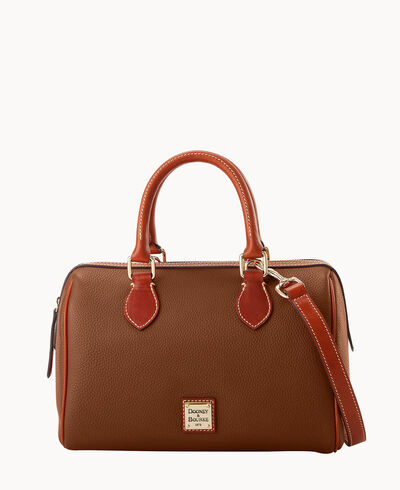 Pebble Grain Barrel Satchel
