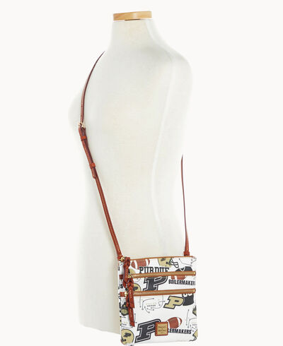 NCAA Purdue N S Triple Zip Crossbody