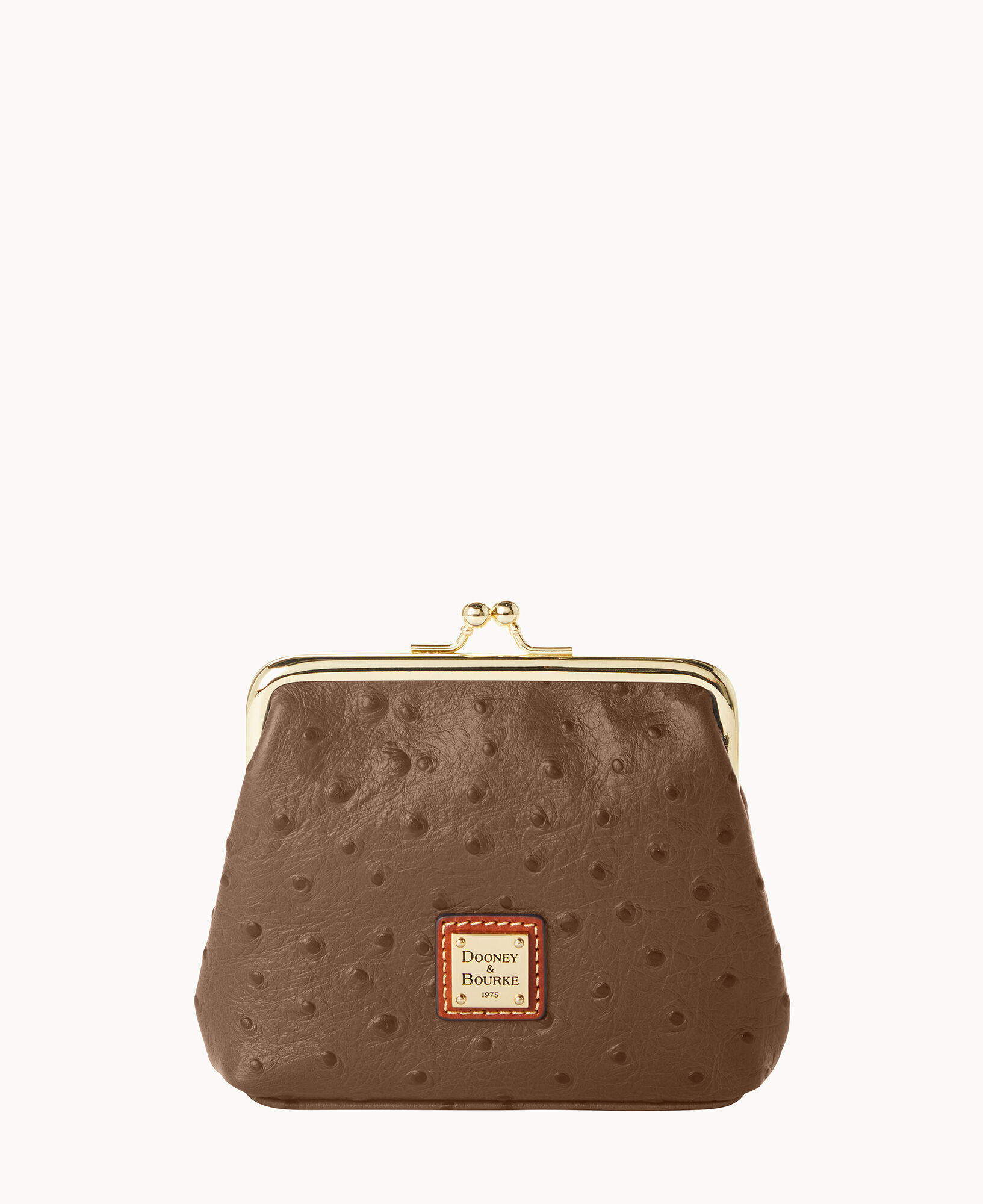 Dooney Bourke Ostrich Large Framed Purse