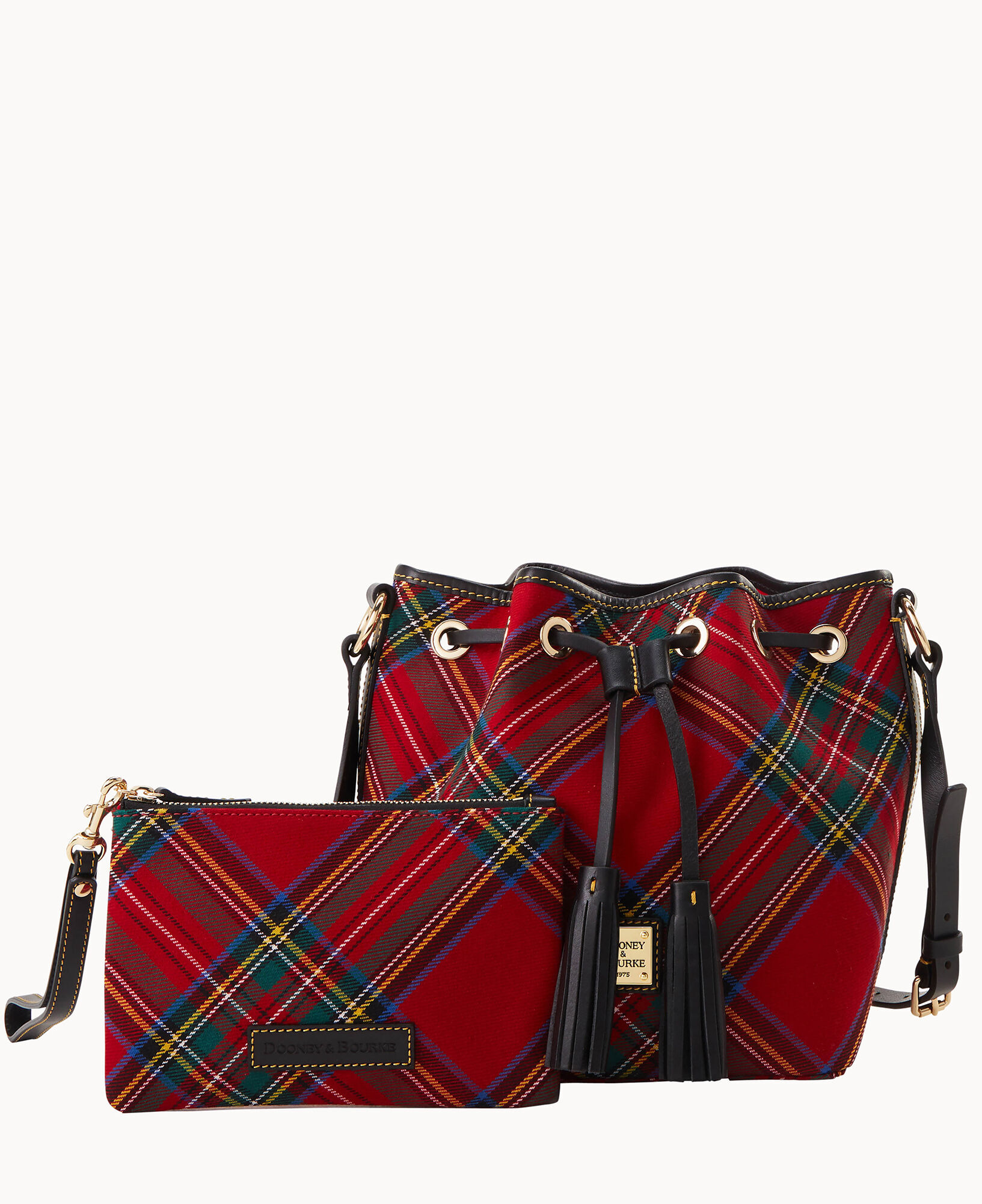 Red plaid dooney and hot sale bourke