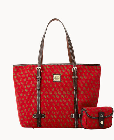 Mini Signature East West Shopper & Flap Wristlet