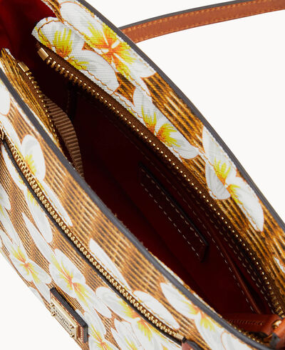 Plumeria Zip Crossbody