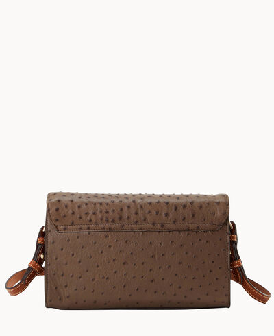 Ostrich Lacey Clutch