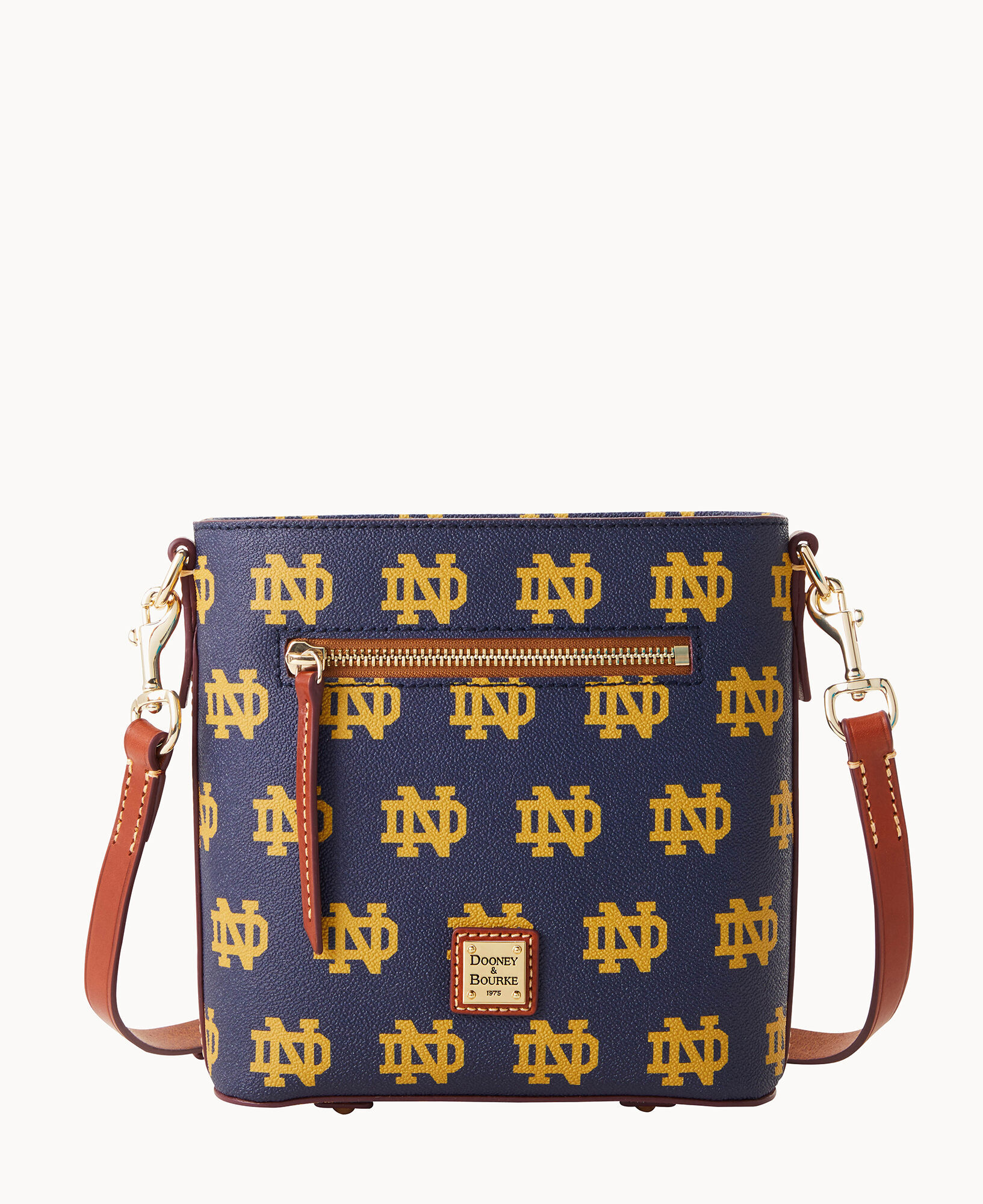 Dooney Bourke Collegiate University of Notre Dame Small Zip Crossbody