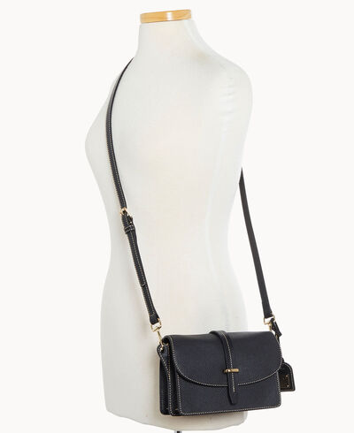 Pebble Grain Small Flap Crossbody