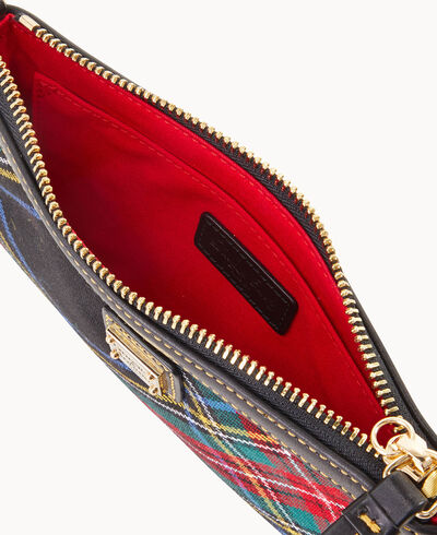 Tartan Large Slim Wristlet