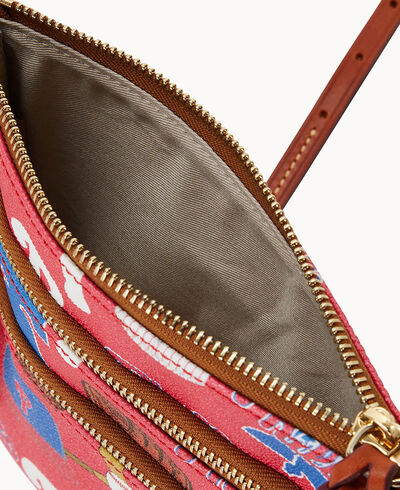 MLB Phillies N S Triple Zip Crossbody