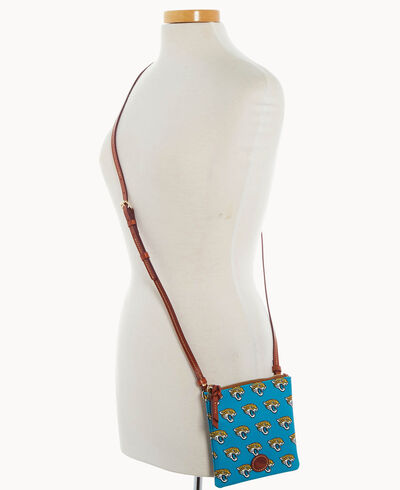 NFL Jaguars Small North South Top Zip Crossbody