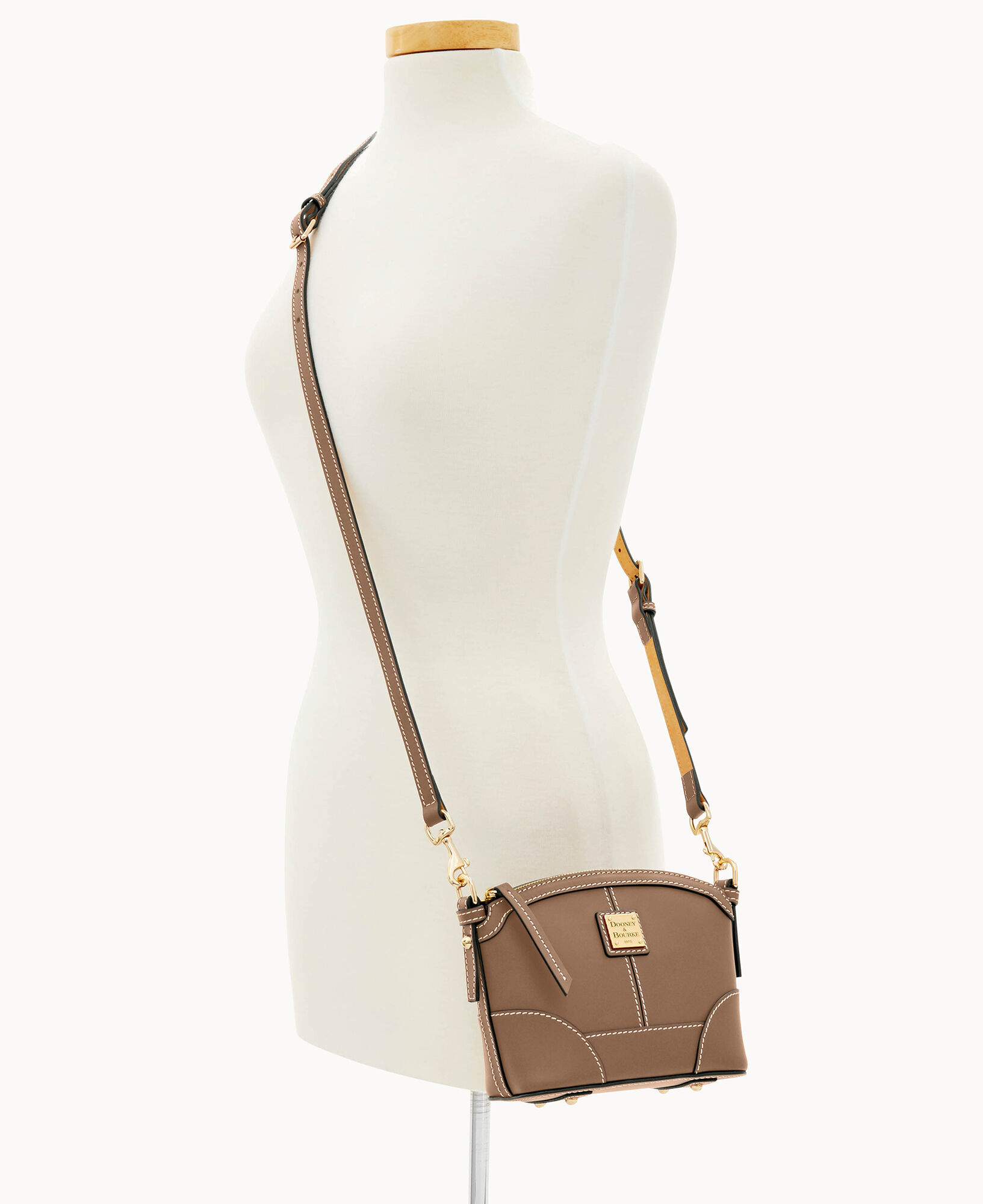 Dooney & bourke beacon domed smooth leather crossbody new arrivals