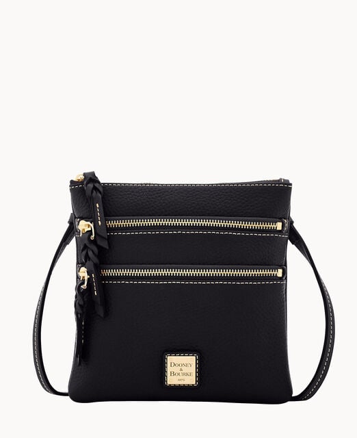 Pebble Grain North South Triple Zip