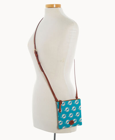 NFL Dolphins Small North South Top Zip Crossbody