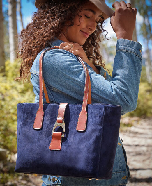 Suede Small Shannon Tote
