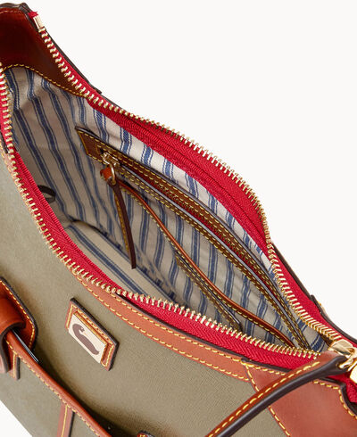 Camden Saffiano Small Zip Hobo