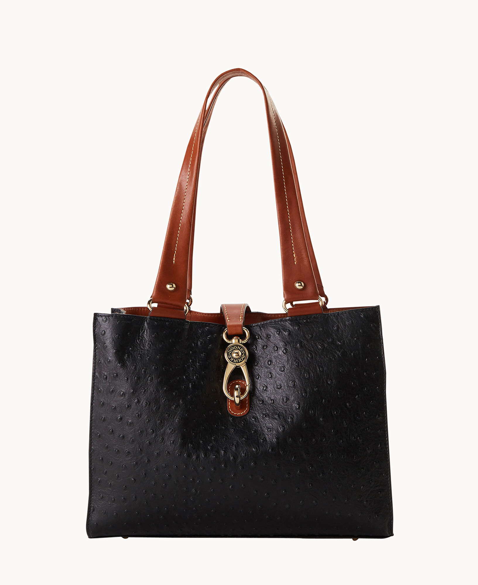 Dooney and bourke logo lock tote hot sale