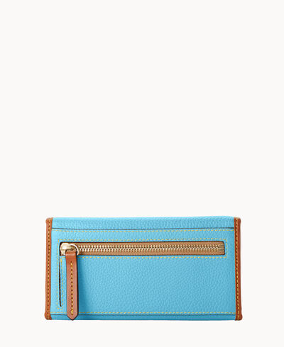Pebble Grain Continental Clutch
