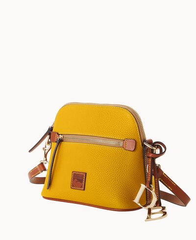 Pebble Grain Domed Crossbody
