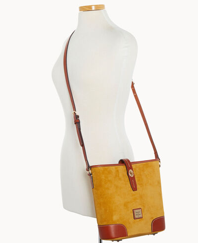 Suede Crossbody Bucket