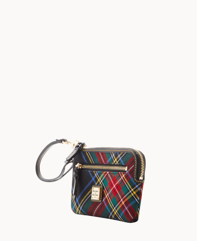 Tartan Zip Around Wristlet