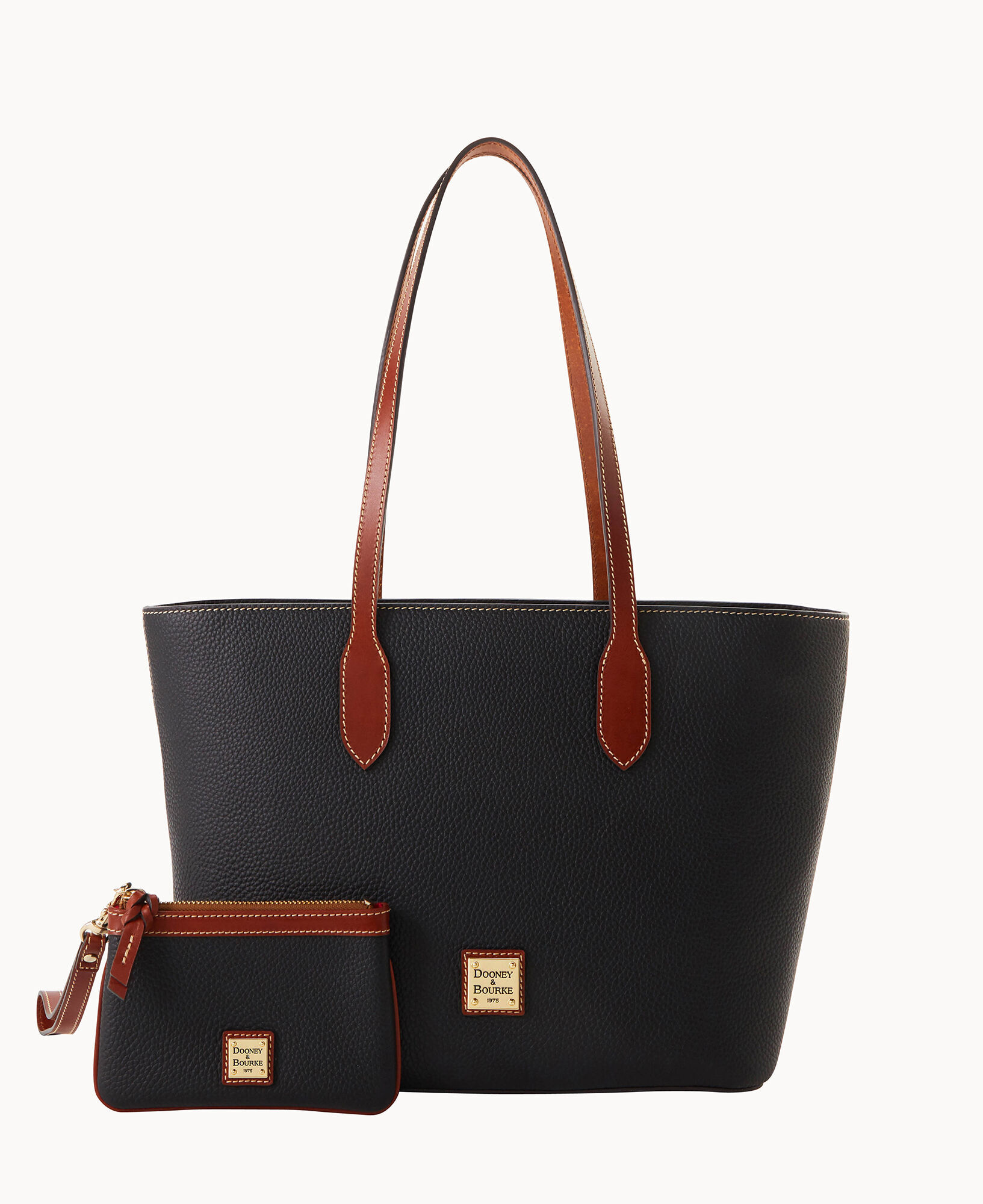 Dooney and bourke black tote discount
