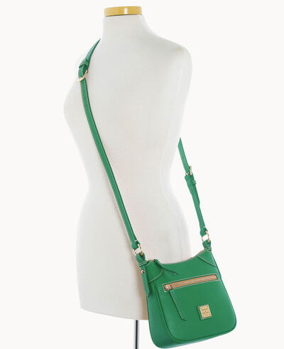 Lucca Leather Front Zip Crossbody