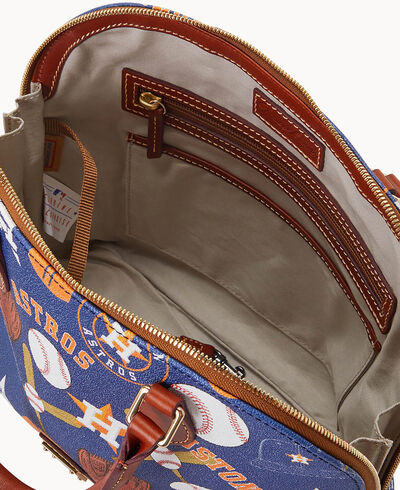 MLB Astros Zip Zip Satchel