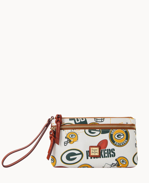 NFL Packers Double Zip Wristlet