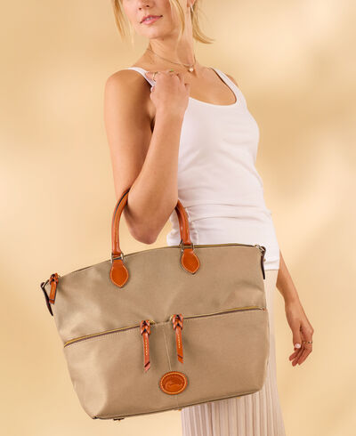 Nylon Large Pocket Satchel