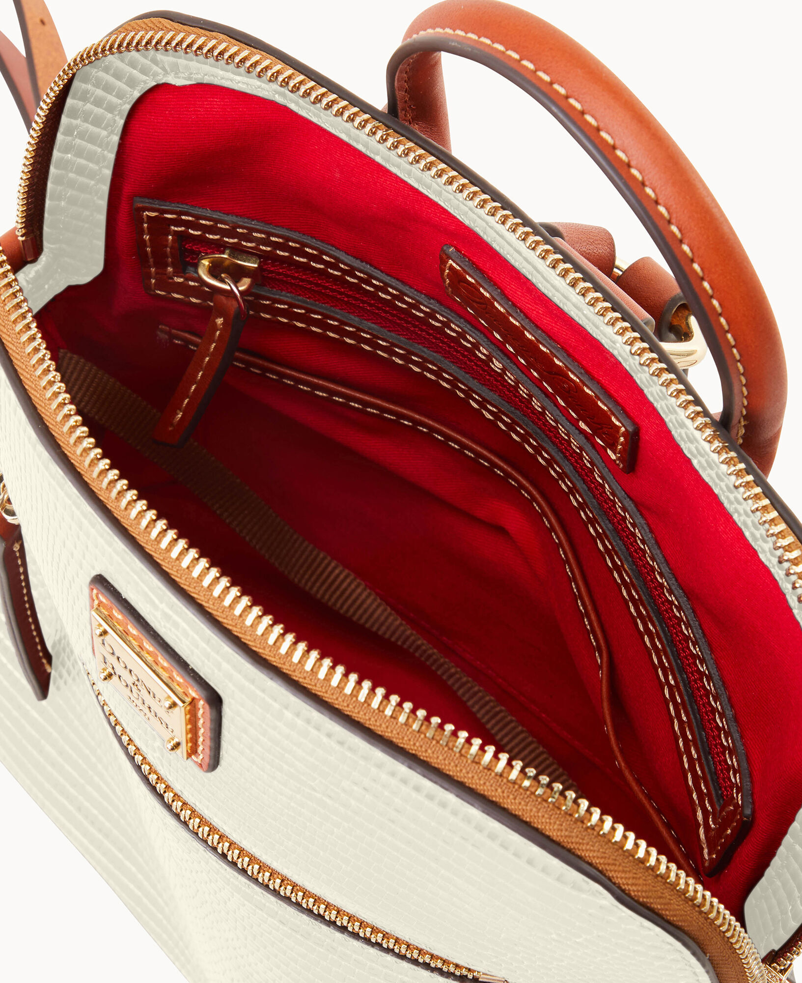 Dooney and bourke lizard embossed zip zip satchel best sale
