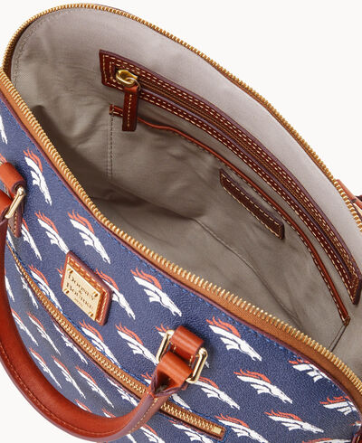 NFL Broncos Domed Zip Satchel