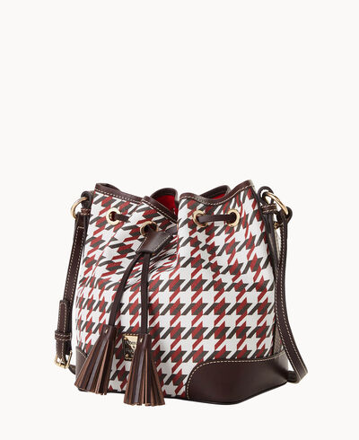 Houndstooth Crossbody Drawstring