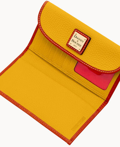 Pebble Grain Continental Clutch