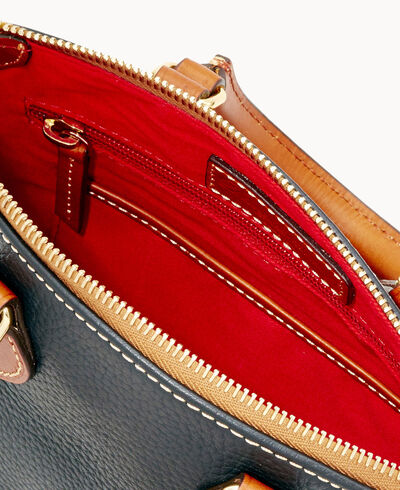 Pebble Grain Crossbody Satchel