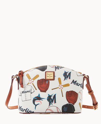 MLB Marlins Suki Crossbody Med Wristlet