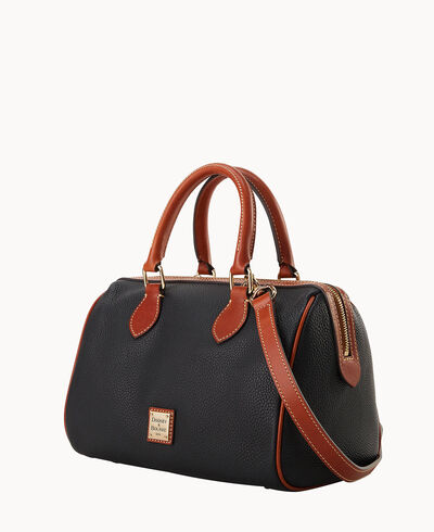 Pebble Grain Barrel Satchel