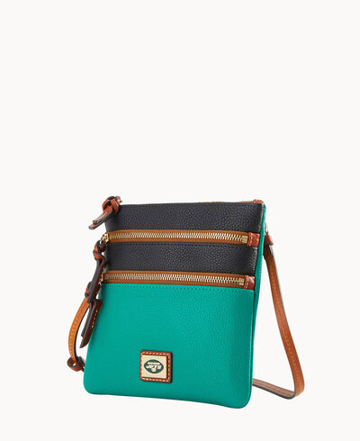NFL Jets Triple Zip Crossbody