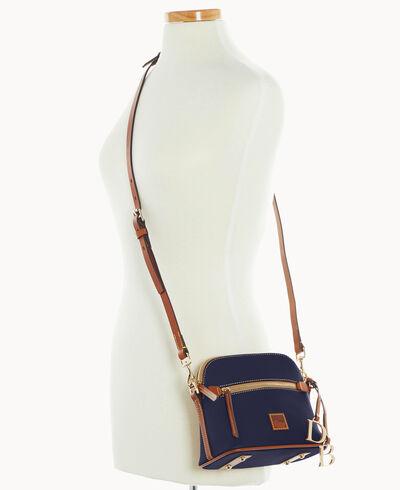 Pebble Grain Domed Crossbody
