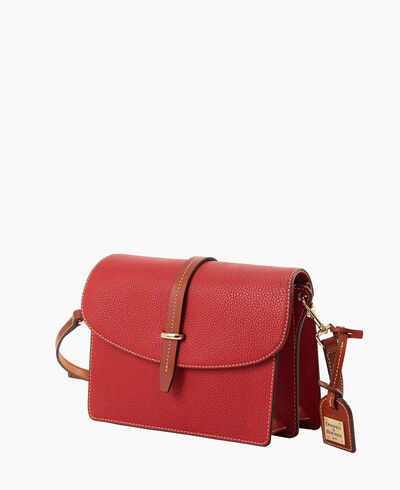Pebble Grain Flap Crossbody