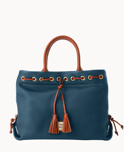 Pebble Grain Tassel Tote