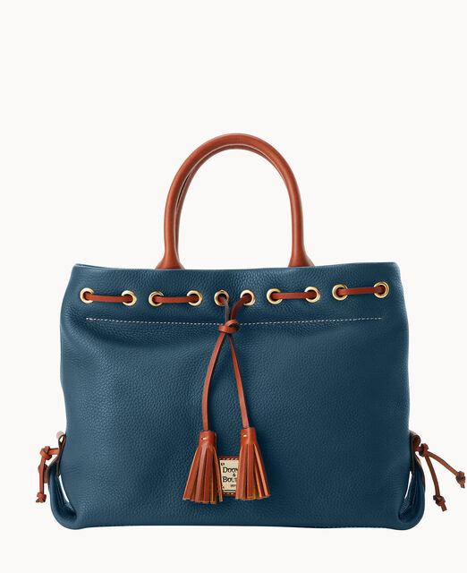 Pebble Grain Tassel Tote