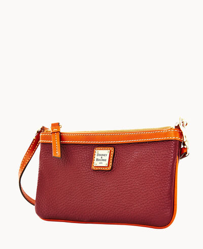 Pebble Grain Large Slim Wristlet