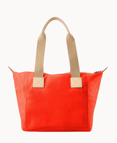 Nylon Front Zip Tote